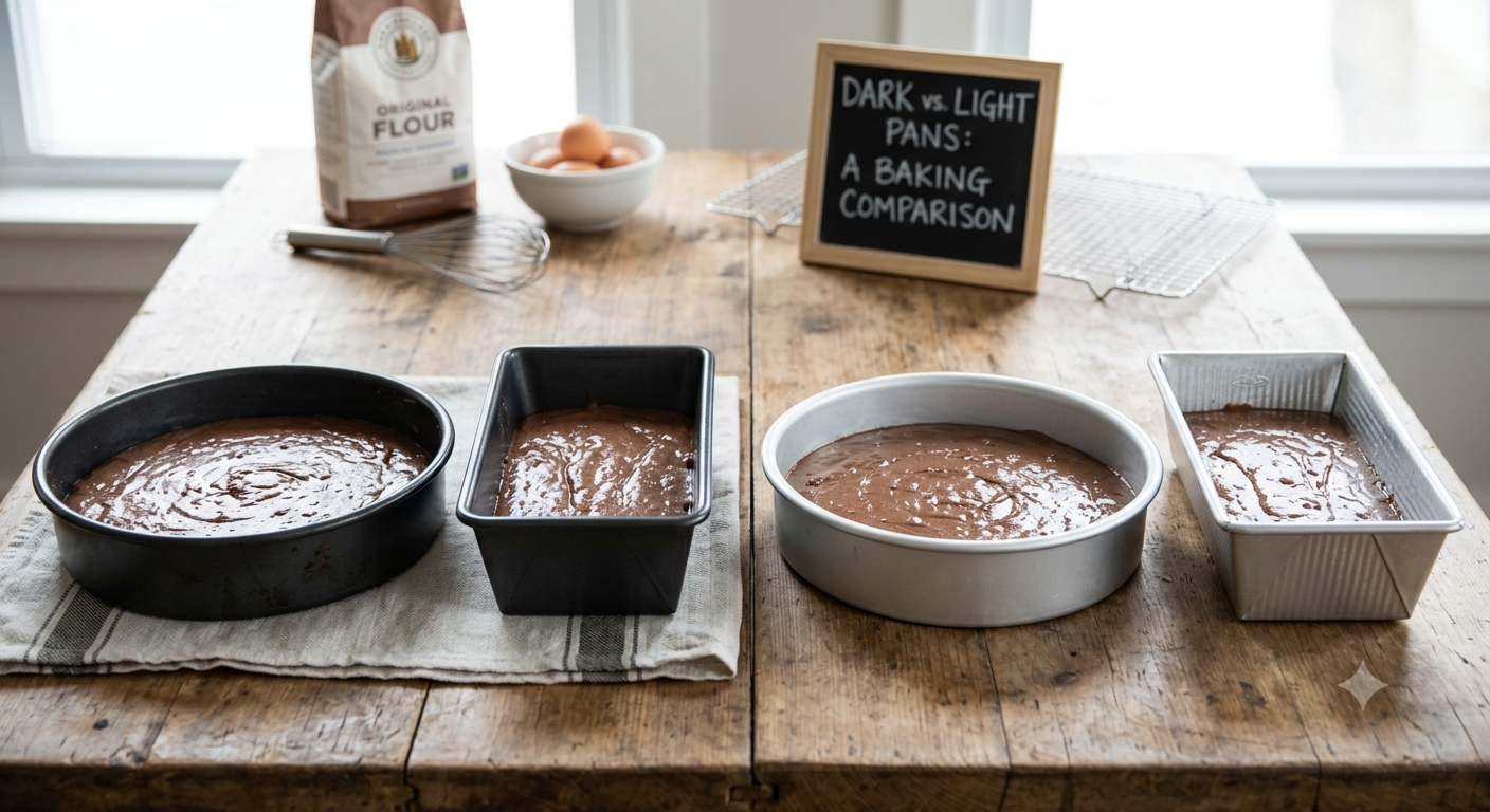 dark vs light baking pans